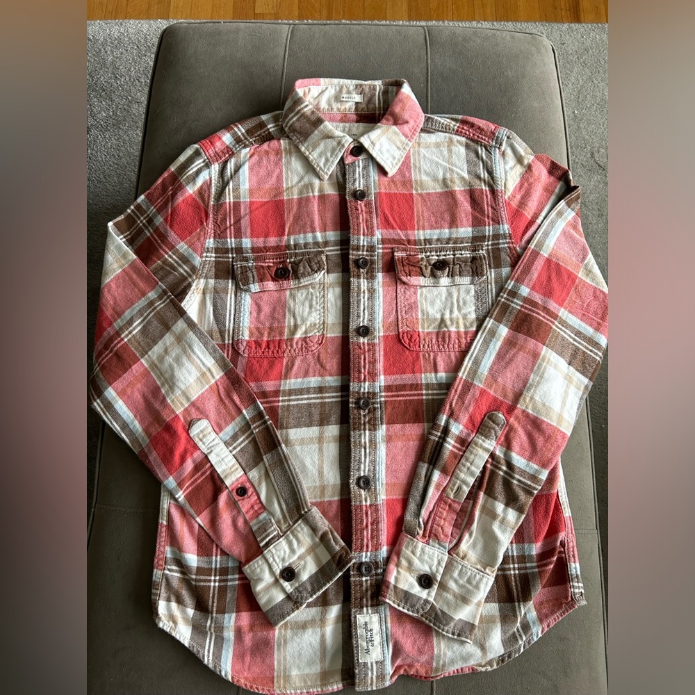 Abercrombie Flannel Size M